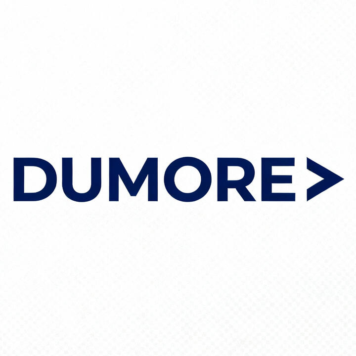 Save time. Grow faster. Dumore. Dunmore logo - automation and AI for small businesses
